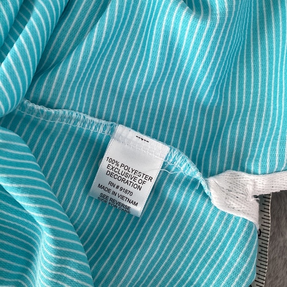 NWOT Pebble Beach Dry Luxe sleeveless aqua/white polo size XXL - Picture 7 of 7